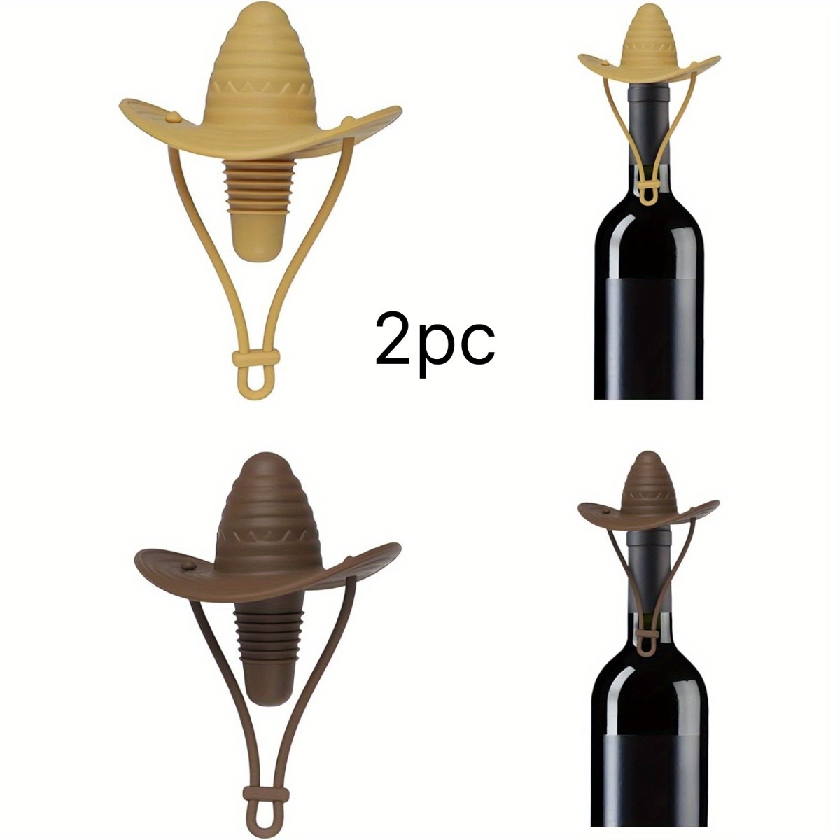 Wine Beer Hat - Tampa de Garrafa de Vinho em