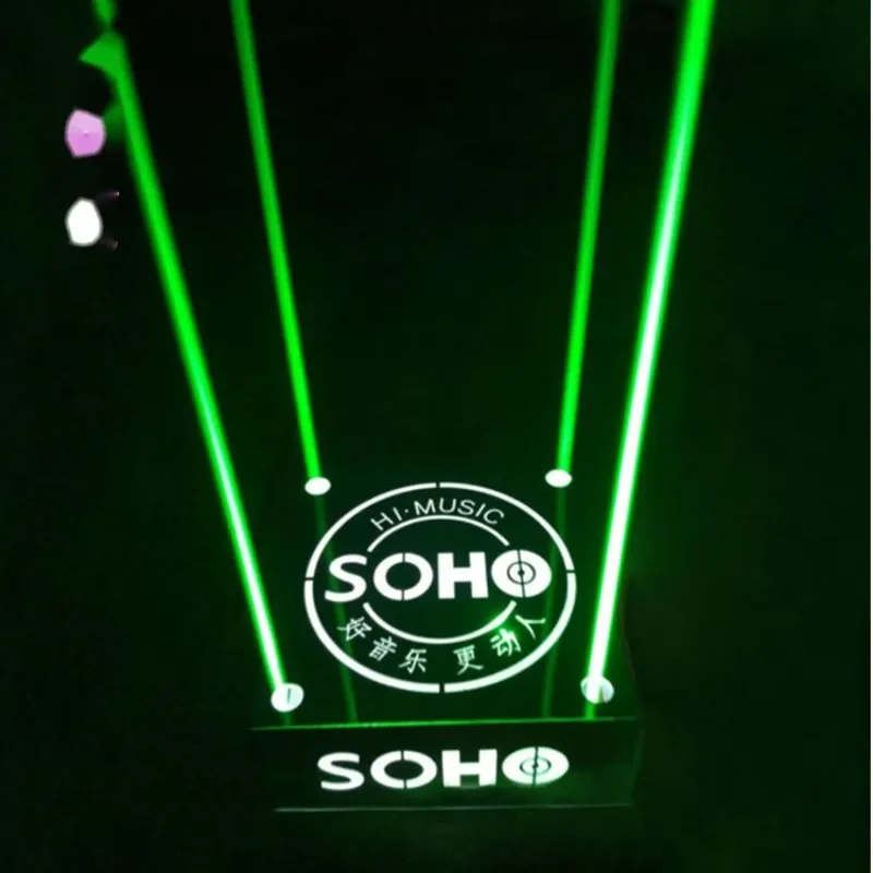 Wine Xo - Aço inoxidável LED Wine Stand, Luminous