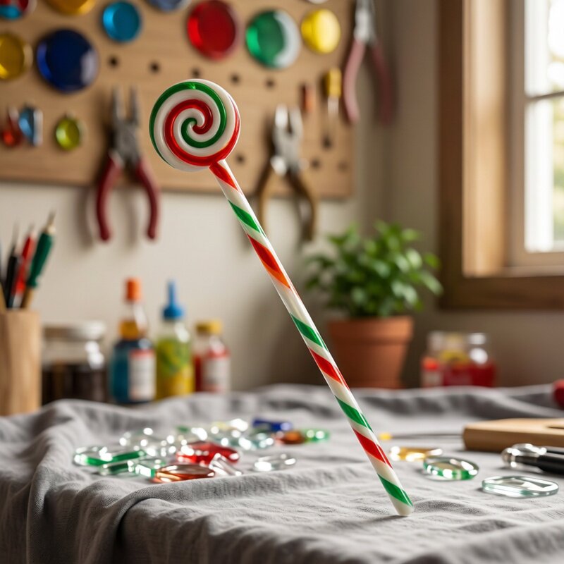Muddler Cocktail Bar - Criativo murano vidro natal lollipop doces