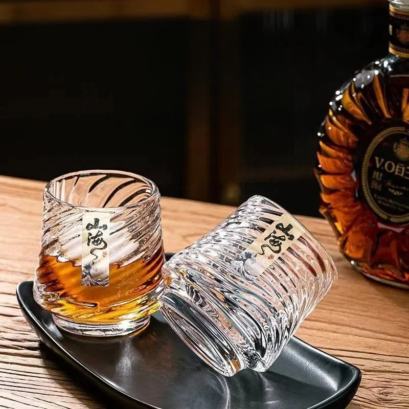 Wine Beer Whiskey - Conjunto de Copos de Vidro para