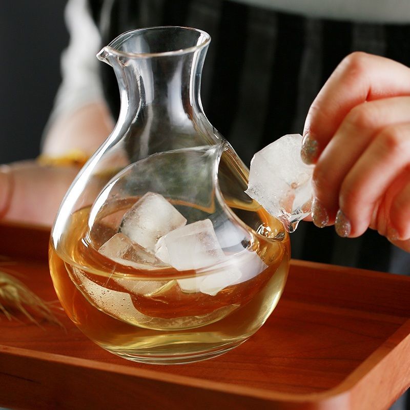 Wine Beer Whiskey - Jarra de Cristal Transparente Sem Chumbo,