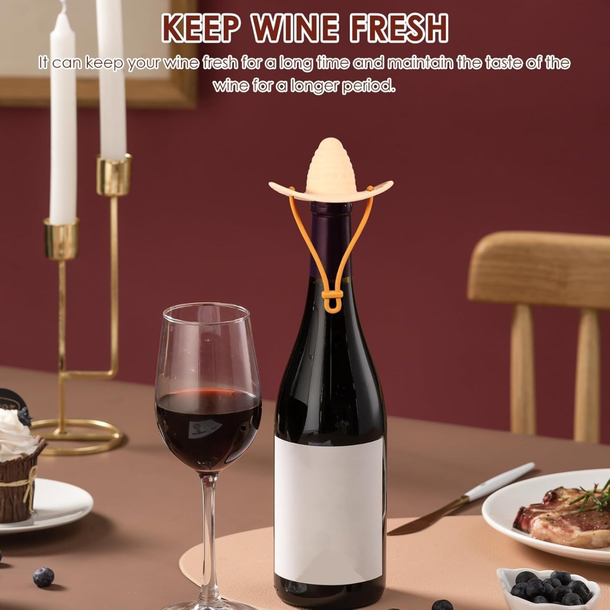 Tampa de Garrafa de Vinho em F - Wine Beer Hat avaliação e preço