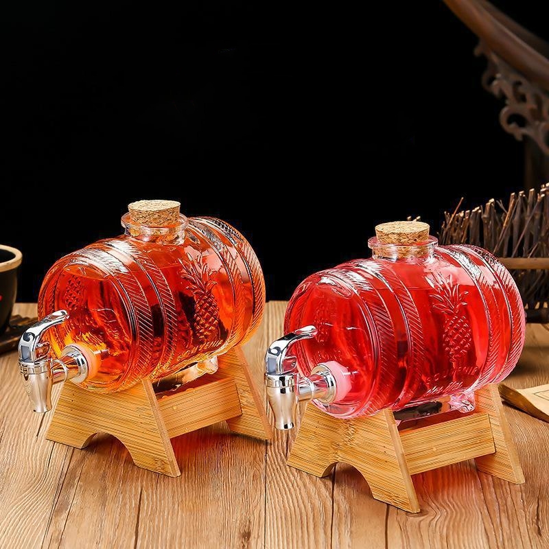 Barril de uísque de vidro 1l,  - Wine Beer Whiskey avaliação e preço