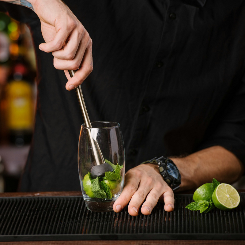 Muddler de coquetel de aço ino - Muddler Cocktail Bar avaliação e preço